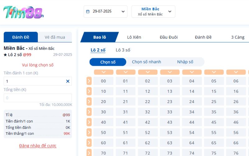 Trò chơi lô đề đặt cược hấp dẫn