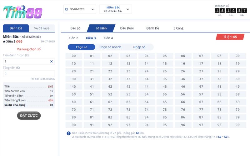 Tổng quan đôi nét về lô xiên 3